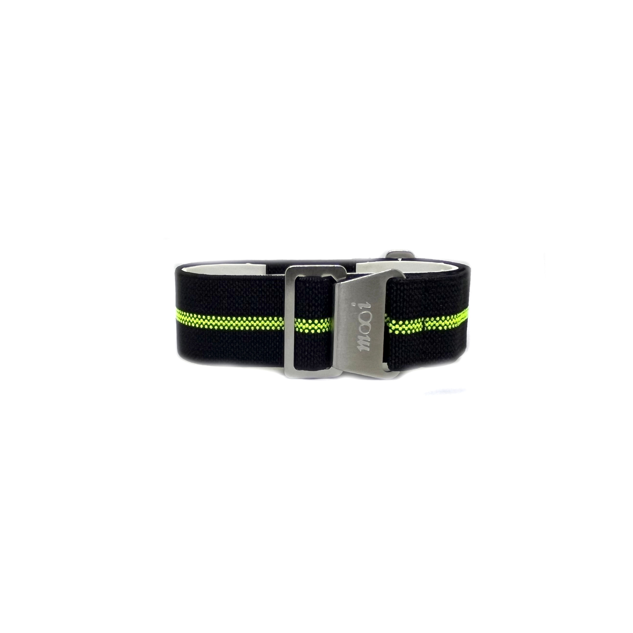 Paratrooper Strap Black - Flourecent Green