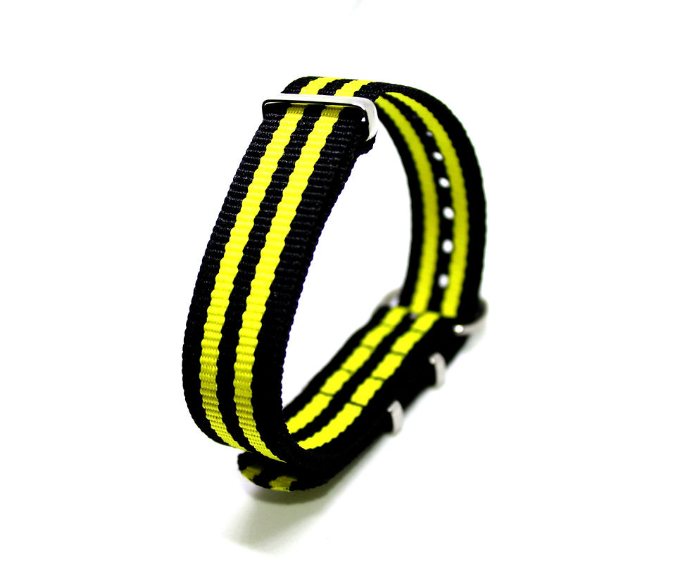 Thumbnail: Nylon Strap Black-Yellow