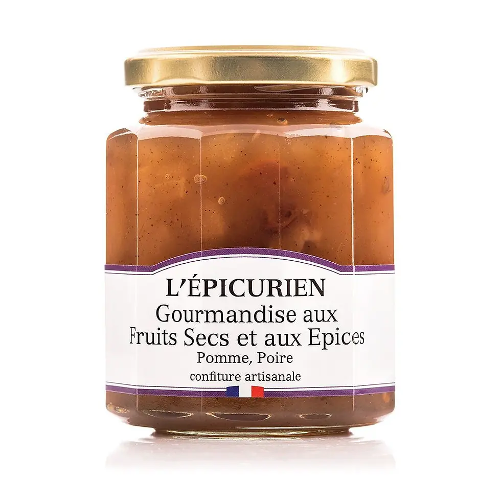 Confiture Gourmandises aux fruits secs ett aux épices 320g
