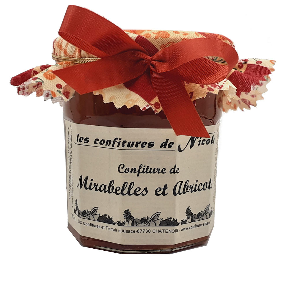 Confiture Mirabelles et abricots 250g