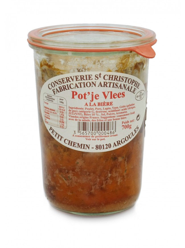 POT'JE Vlees à la biére 700g