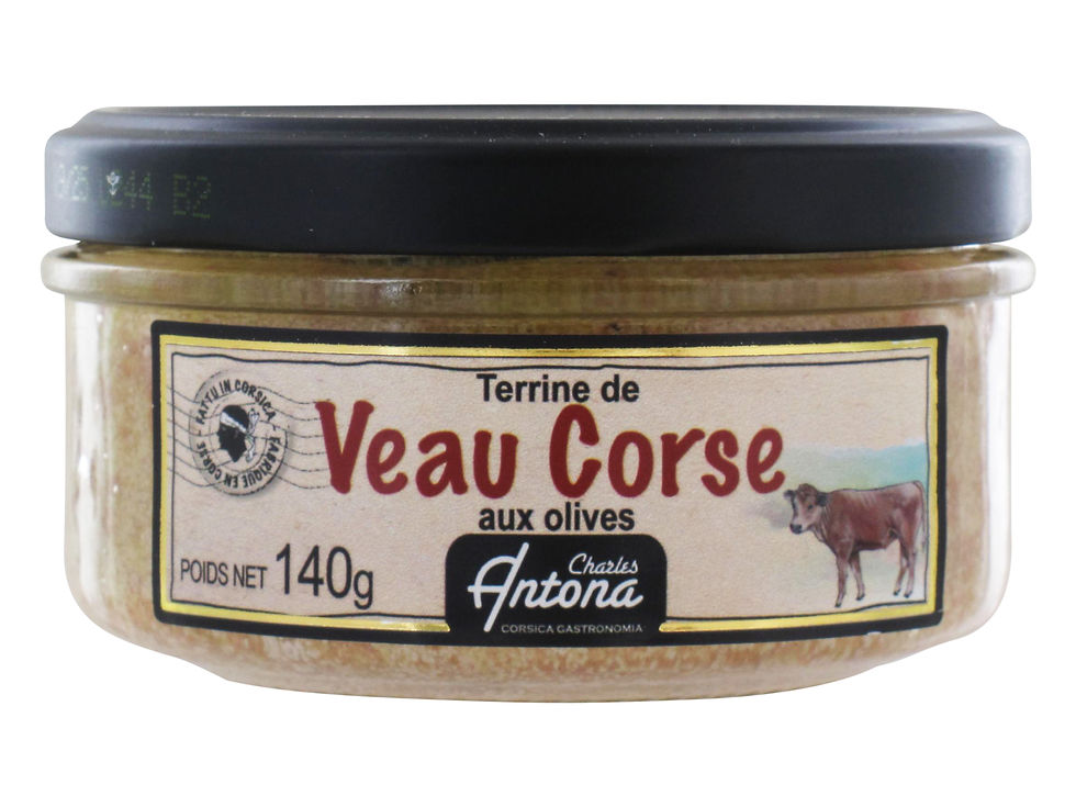 Paté de veau corse aux olives 140g