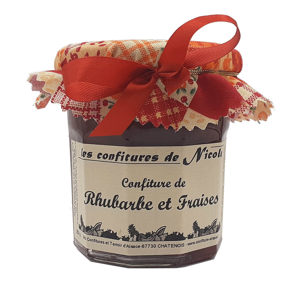 Confiture Rhubarde d'Alsace 250g