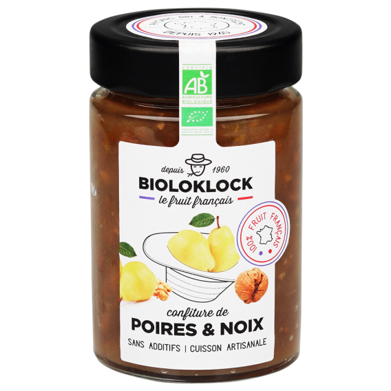 Confiture poires & Noix BIO 230g
