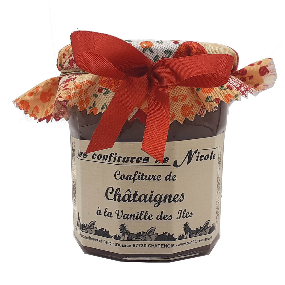 Confiture Chataigne à la vanille des iles 250g