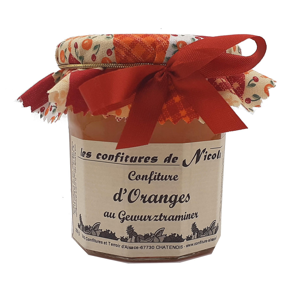 Confiture Oranges au Gewurztraminer 250g