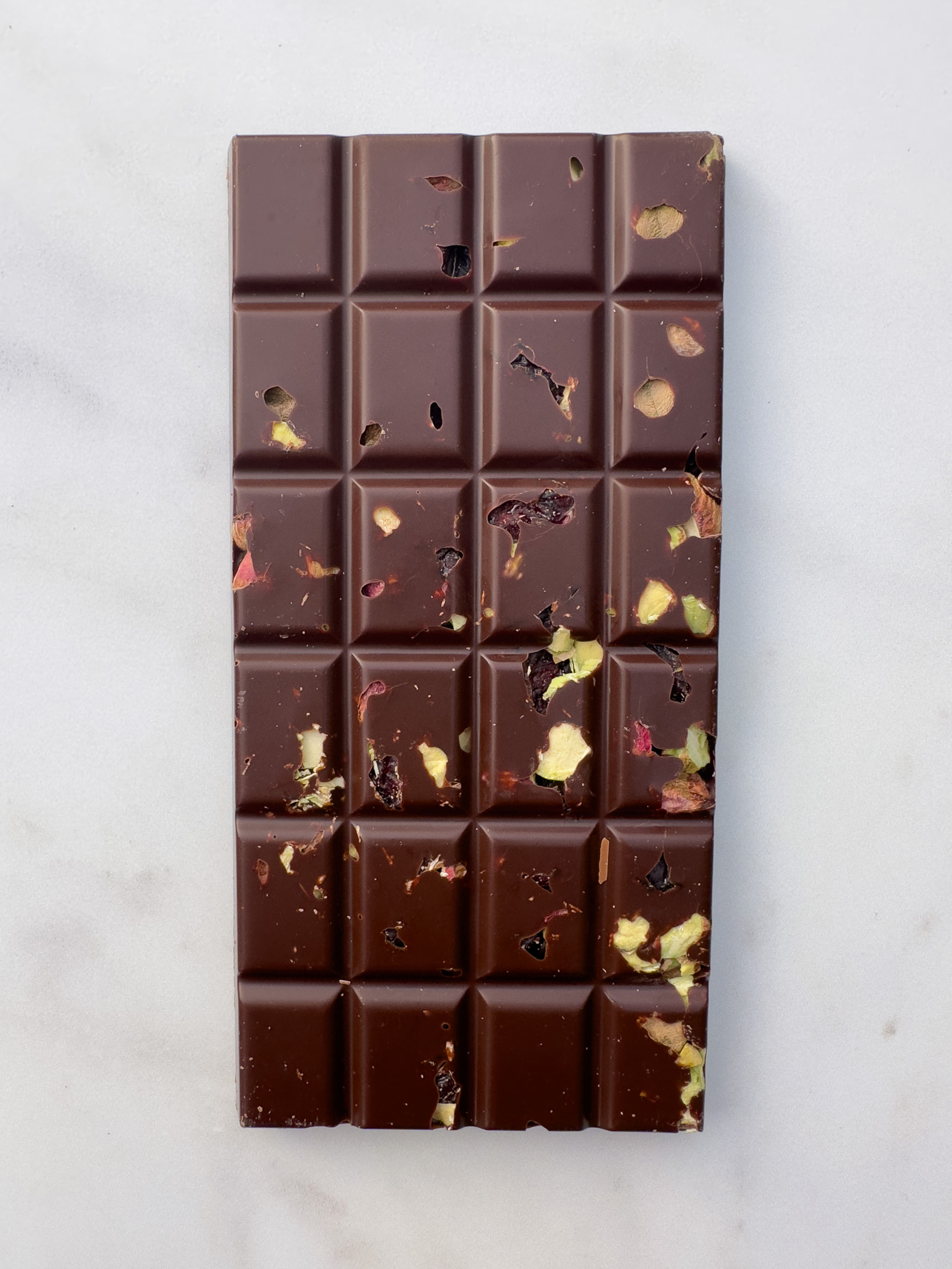 Pistachio and Cranberry Dark single origin Ocoa Chocolate Bar