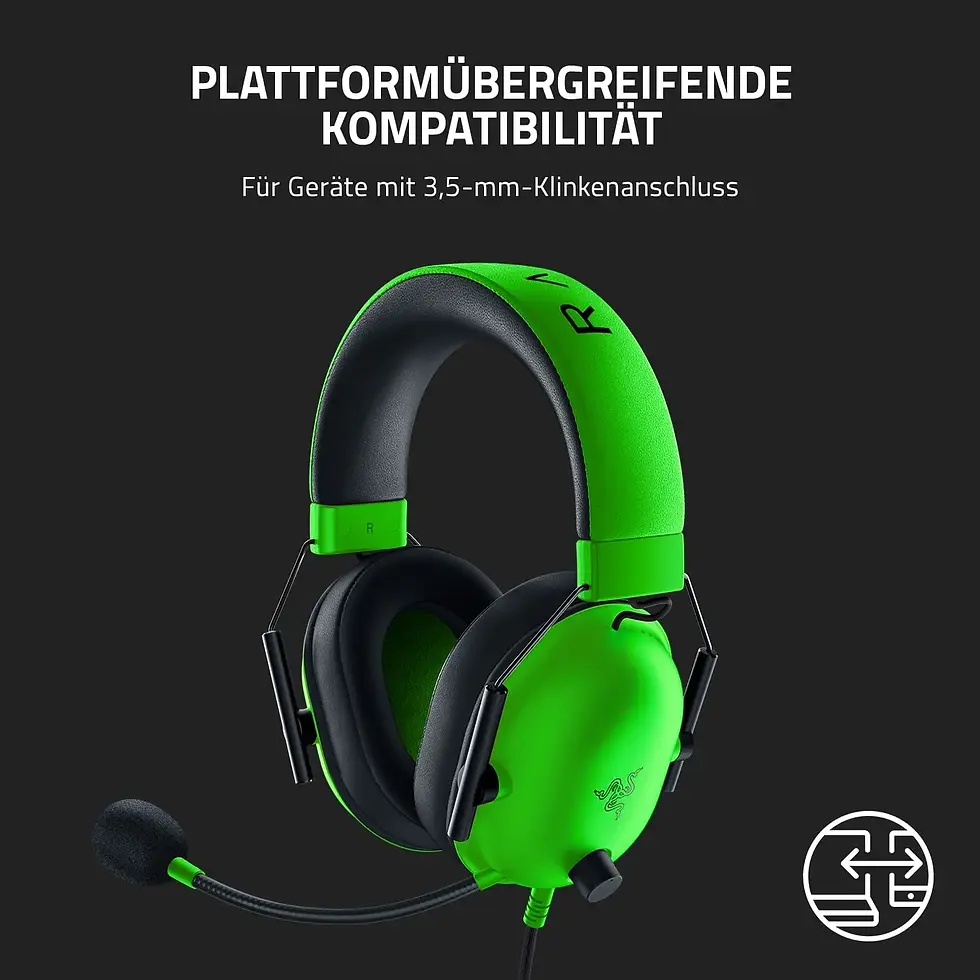 Thumbnail: New Razer BlackShark V2 X Wired Esports Headset Advanced Passive Noise Cancellat