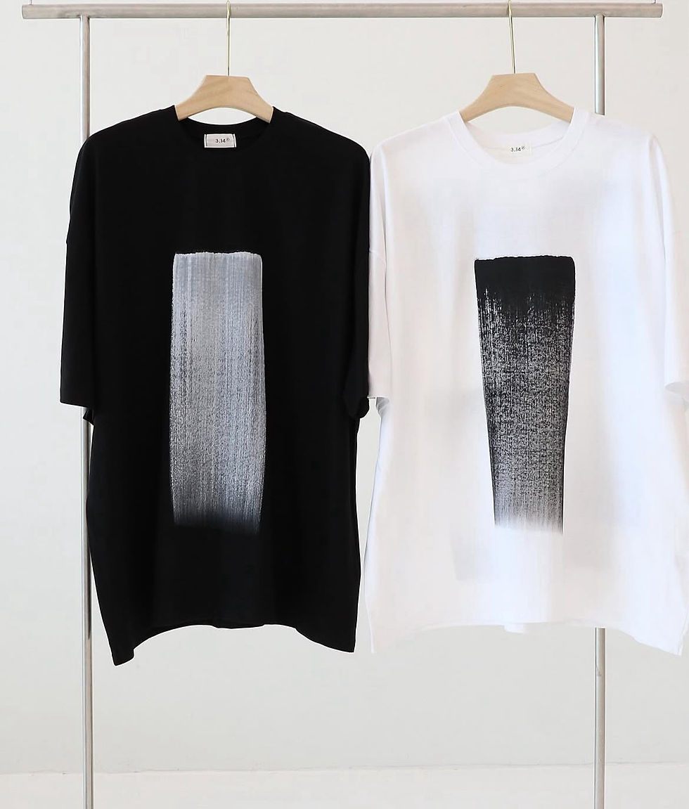 縮圖：Oversized print tee