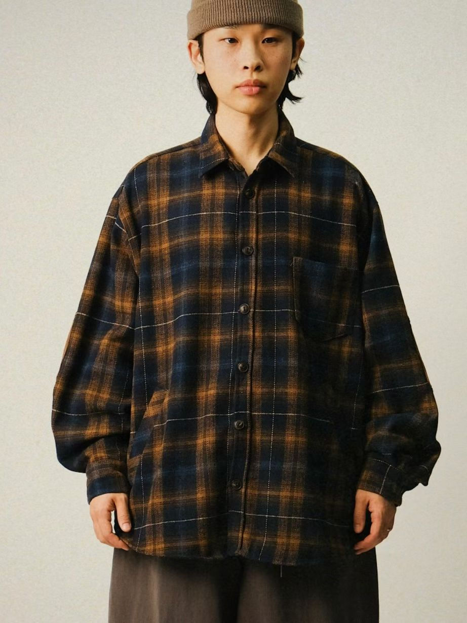 縮圖：Patchwork checkered shirt