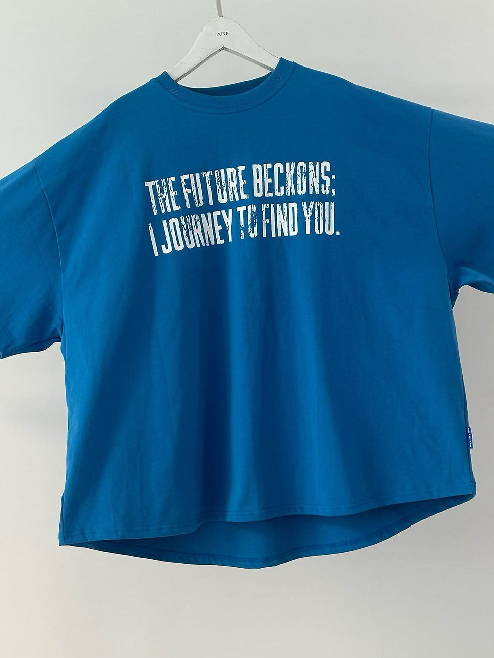 縮圖：蝙蝠袖Over size print tee