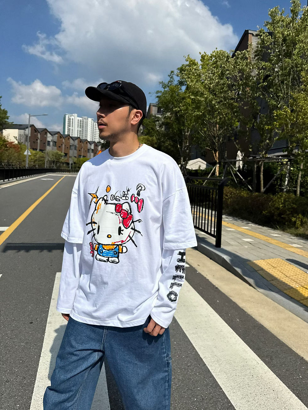 縮圖：Hello Kitty print tee 