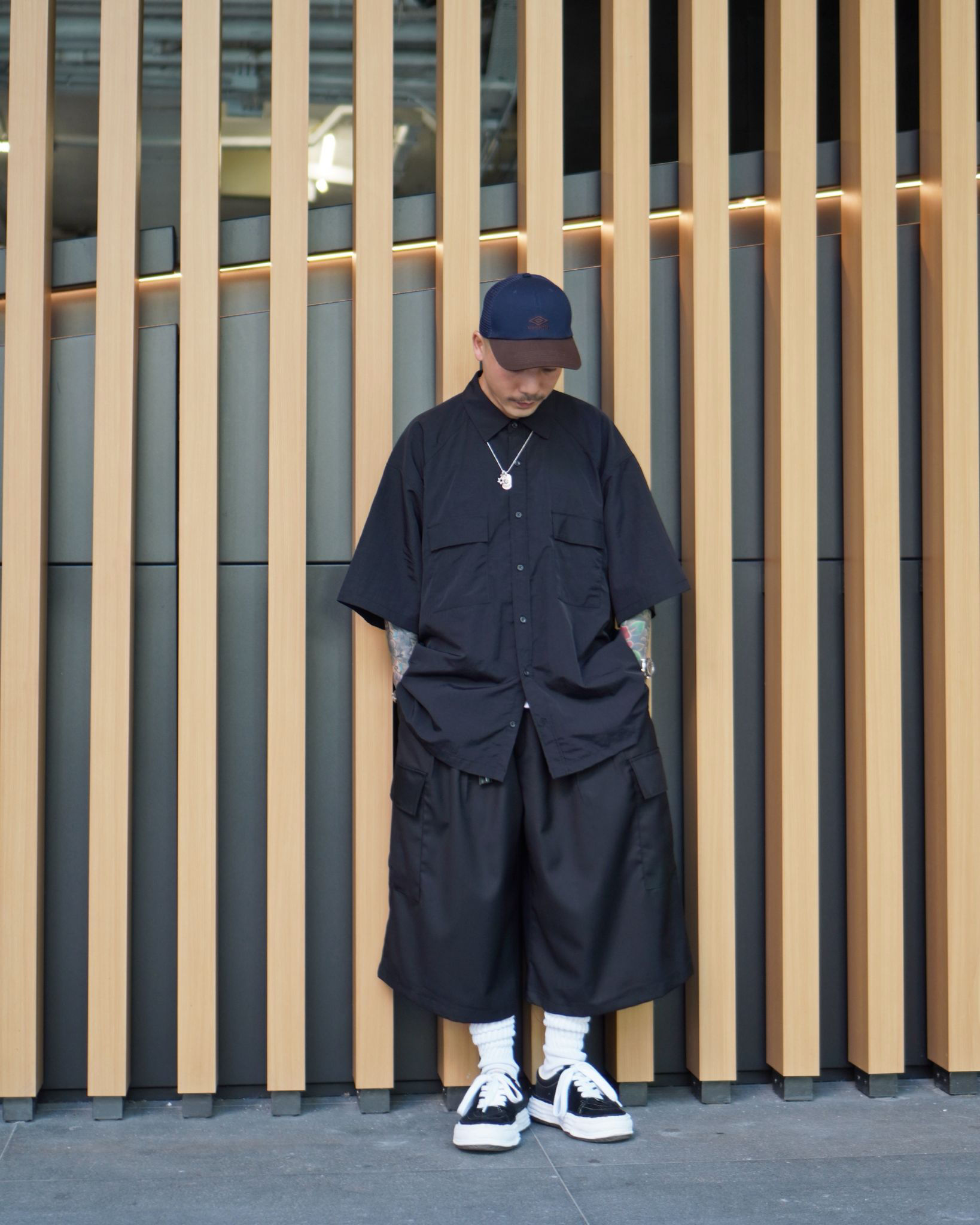 免熨雙袋oversized 短袖恤衫