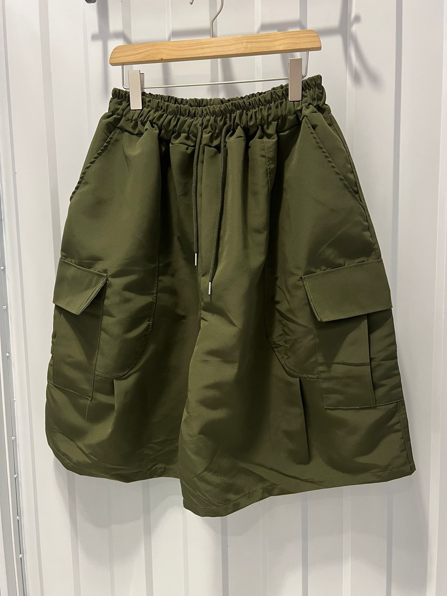 機能面料側袋6分短褲