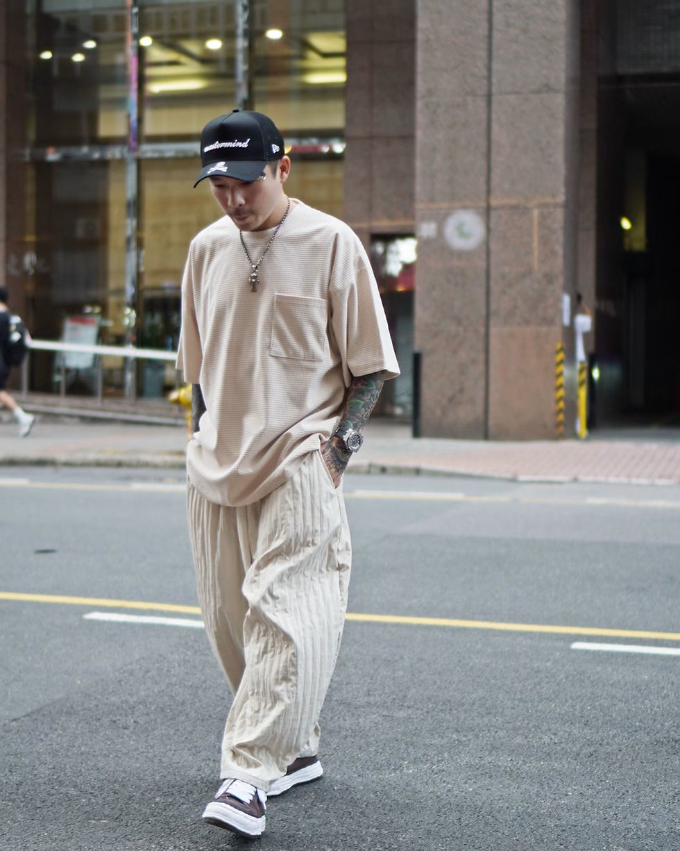 縮圖：針織暗紋pocket tee