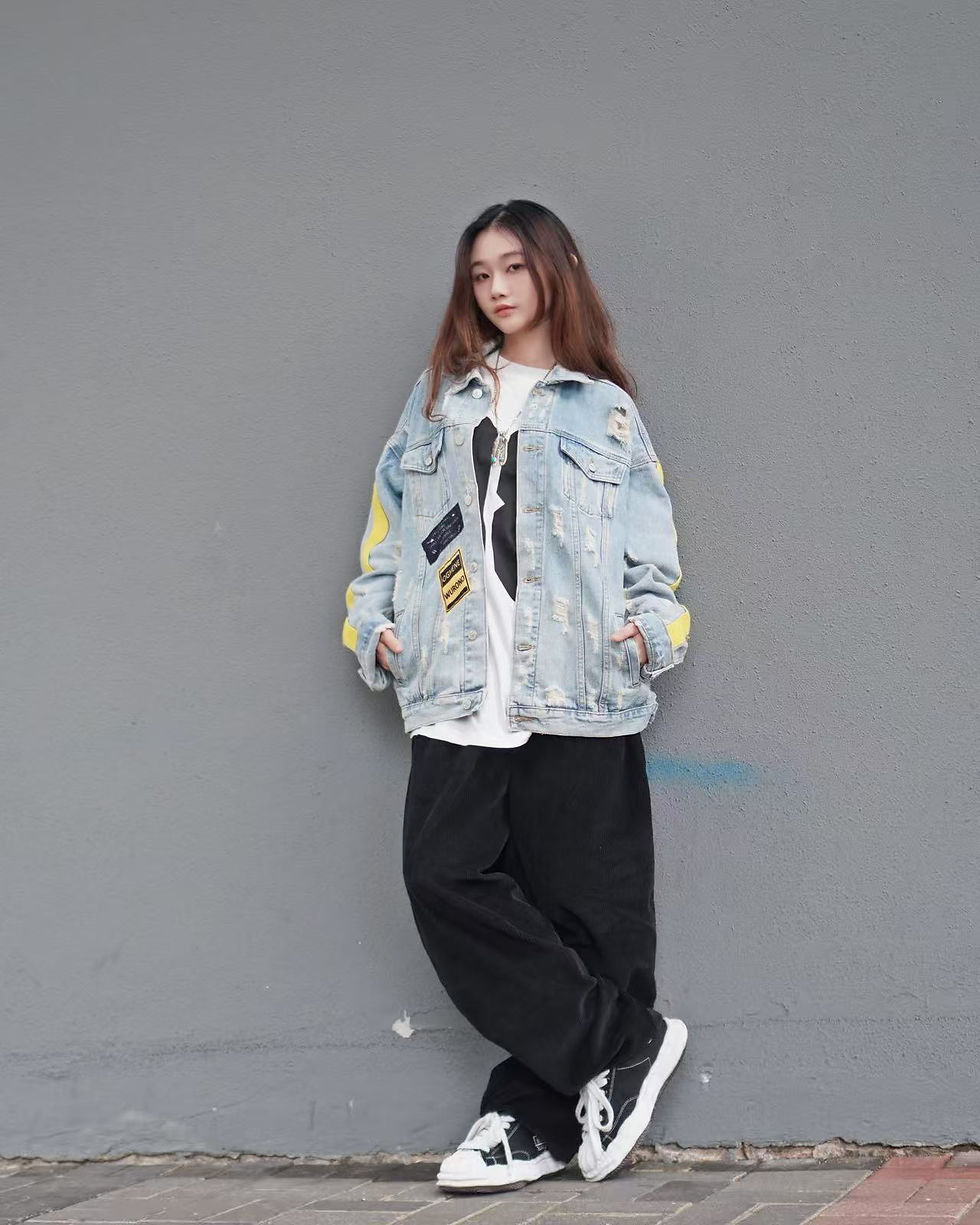 縮圖：燈芯絨Baggy chino