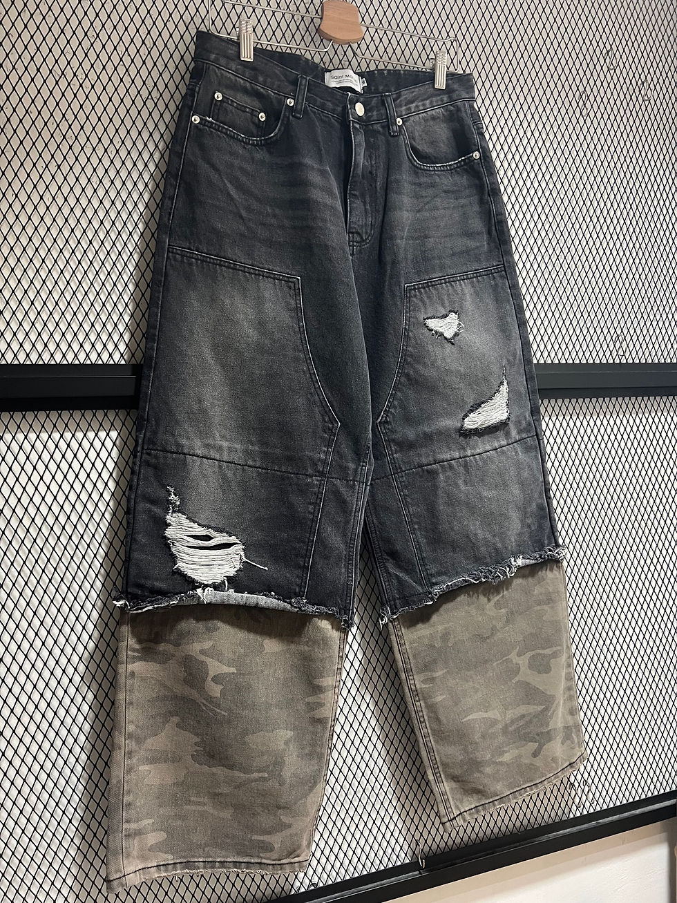 縮圖：Patchwork Denim Jeans