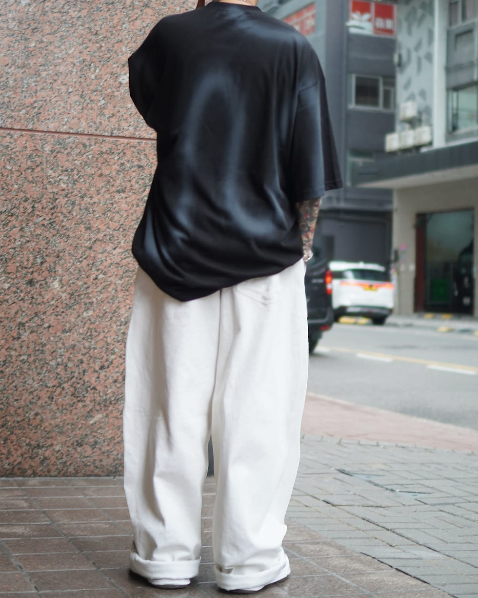 縮圖：可束腳 Print baggy pants
