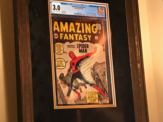 CGC Graded Amazing Fantasy 15 Framed by ECC Frames