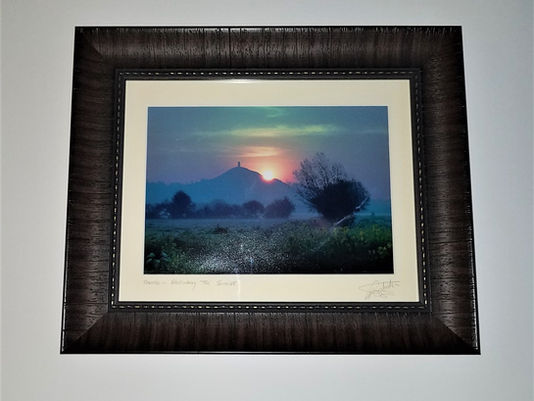 Glastonbury, England Print Framed by ECC Frames