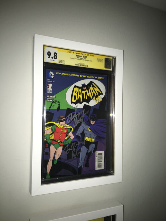 CGC Graded Batman Comic Collection Framed by ECC Frames