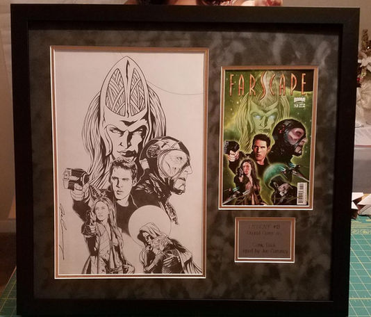Custom Frame for Farscape Original Art and Comic Book