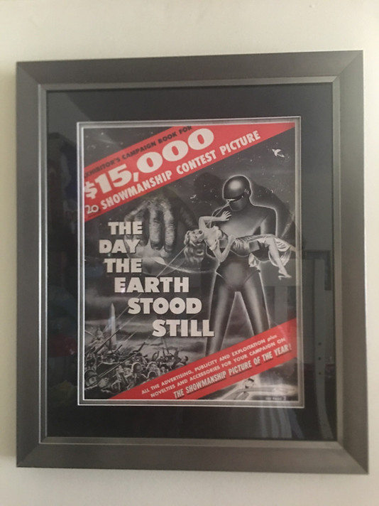 The Day The Earth Stood Still Press Book Framed by ECC FRAMES
