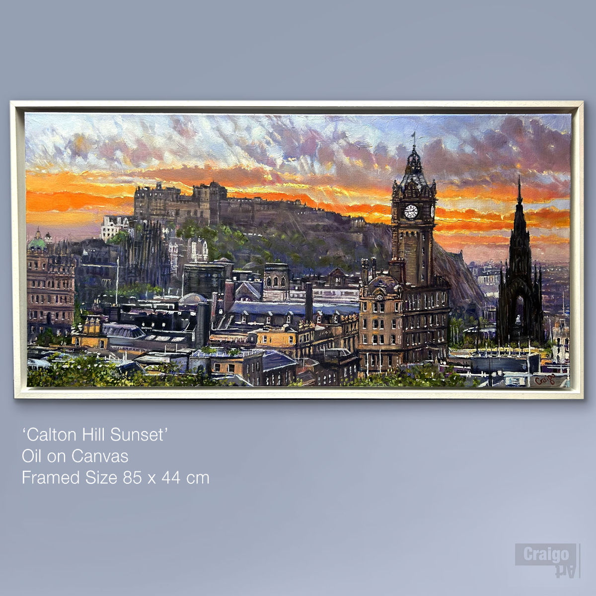 'Calton Hill Sunset'