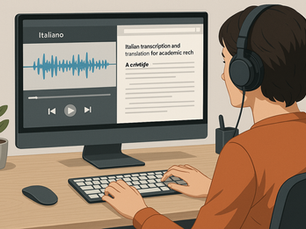 transcriber translating from italian to English