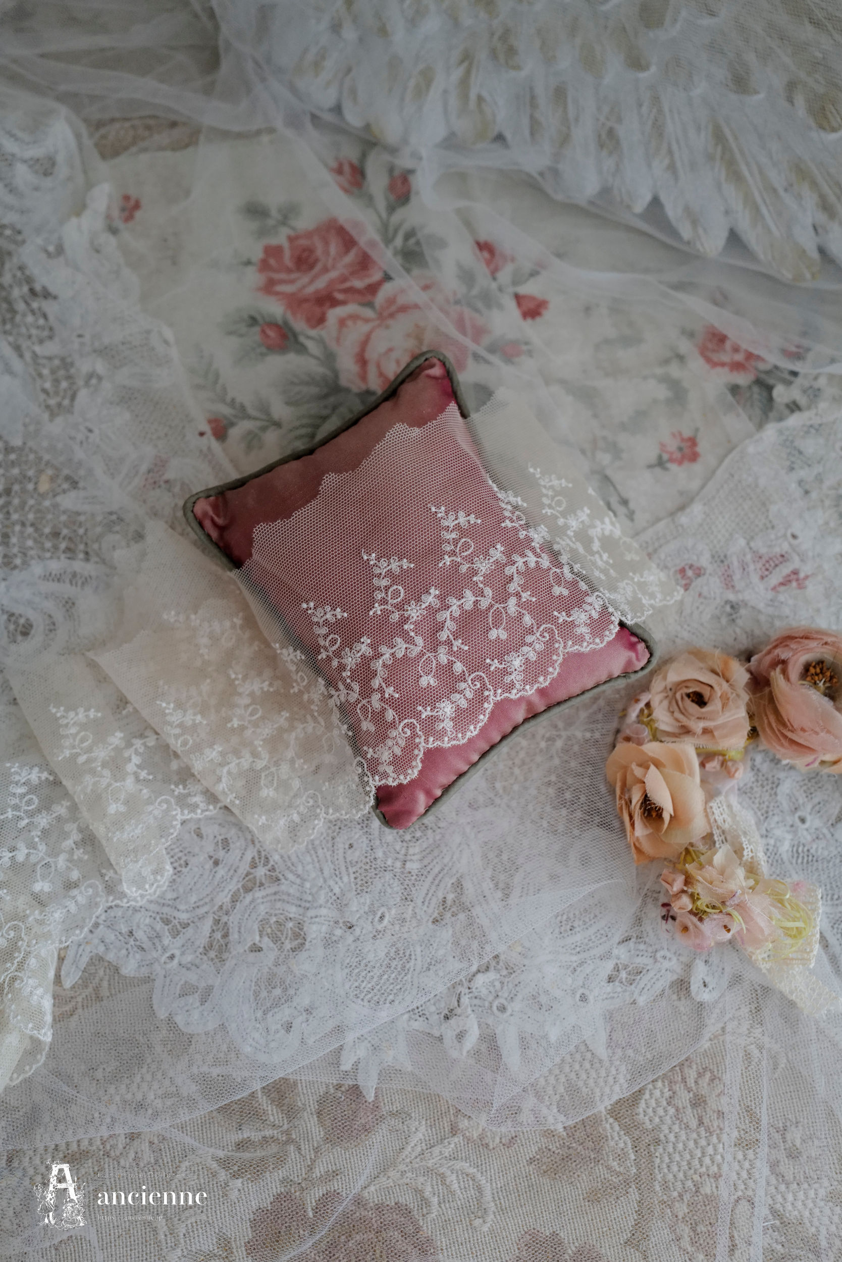 手染めレース 幅8.5cm×長さ650cm