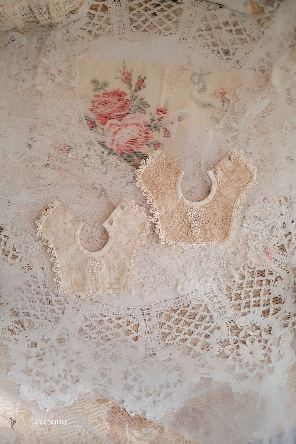 サムネイル： ブルグントの貴婦人（小鳥とお花の柄の黄色×青）