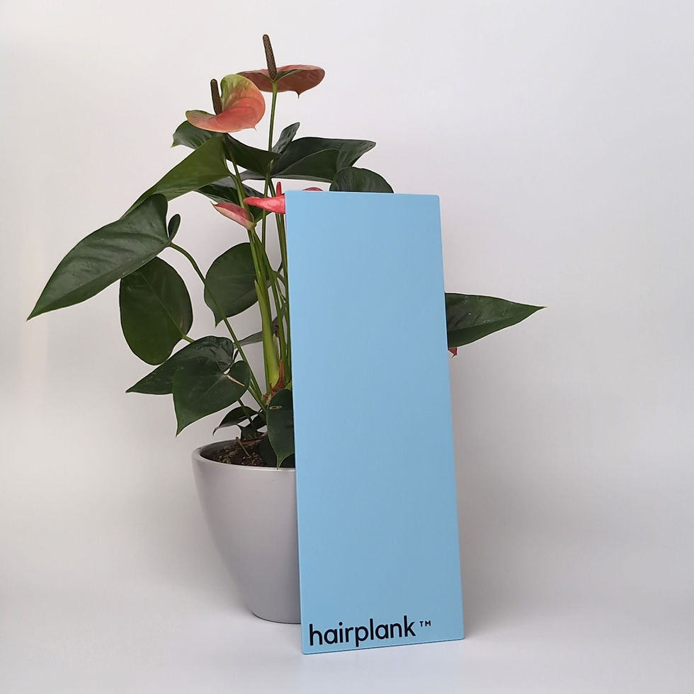 wide medium long balayage board pastel blue acrylic