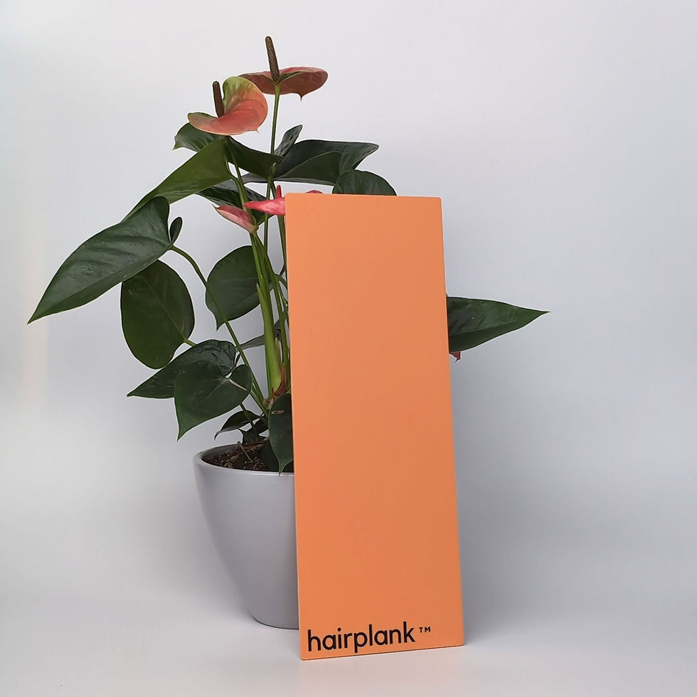 wide medium long balayage board pastel orange acrylic