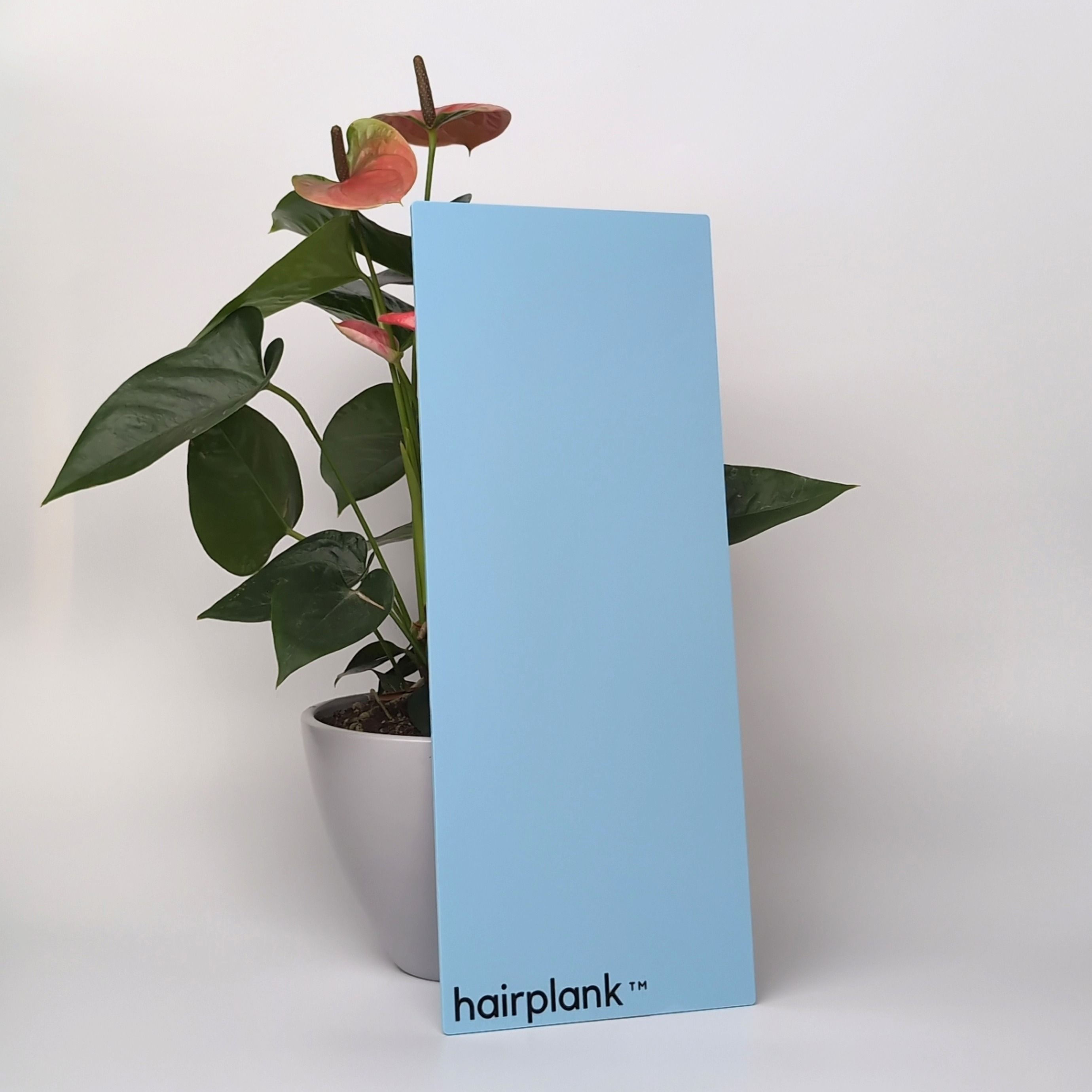 extra wide long balayage board pastel blue acrylic