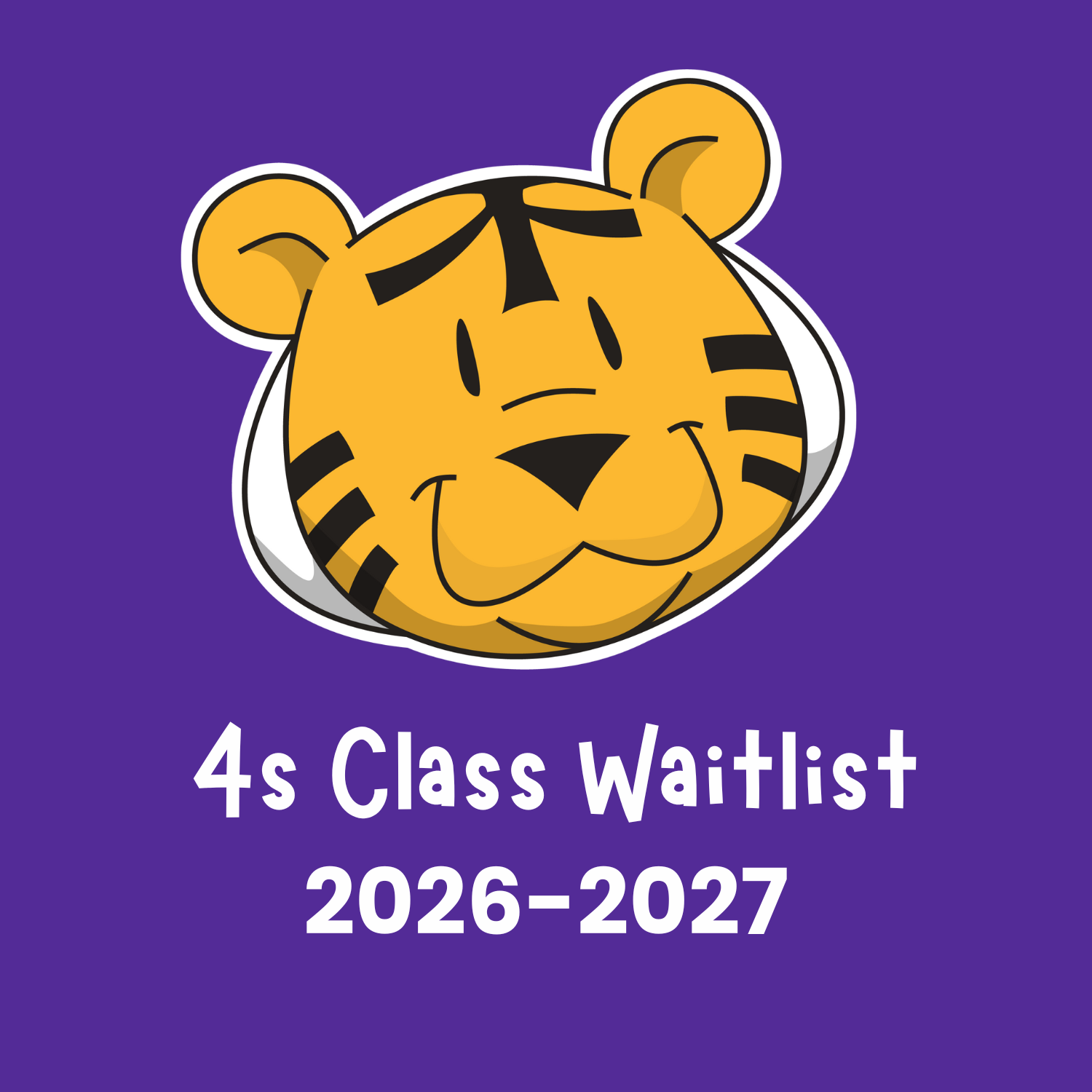 2026-2027 Four-Year-Old Class Waitlist