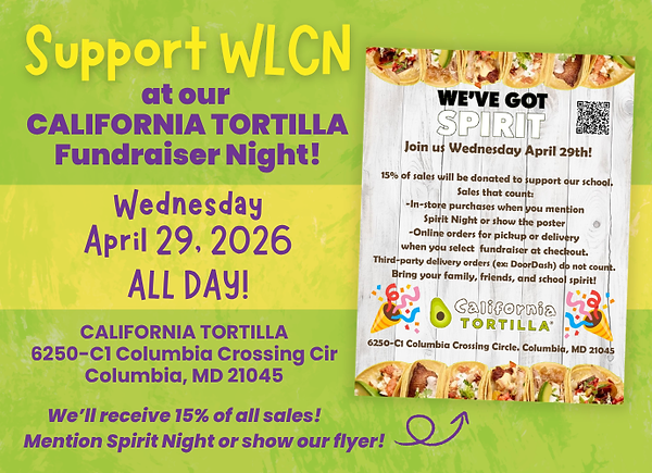 California Tortilla fundraiser flyer