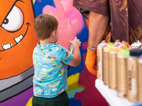 Young Artist at KnoxWalls Murals & Music Festival