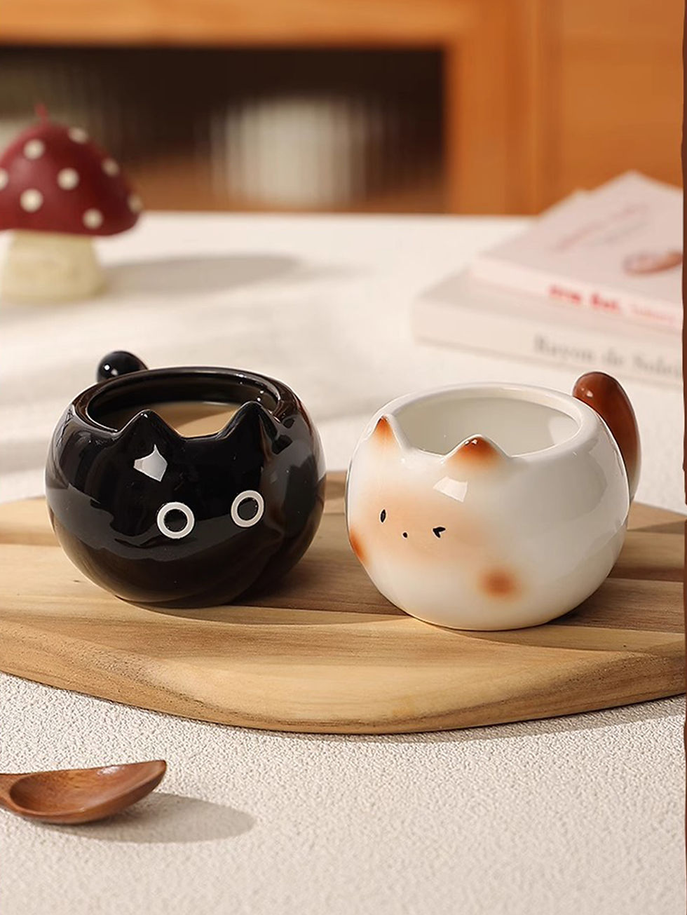 Thumbnail: "Roundie Kitty" Ceramic Mug