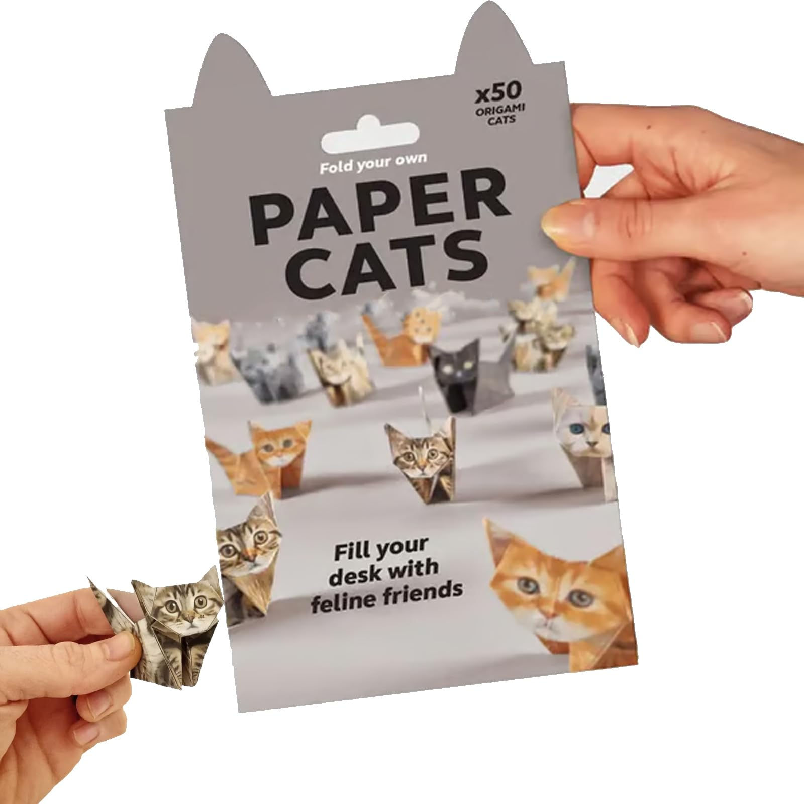Fold-Your-Own "Paper Cats" Origami Kit - 50 PC