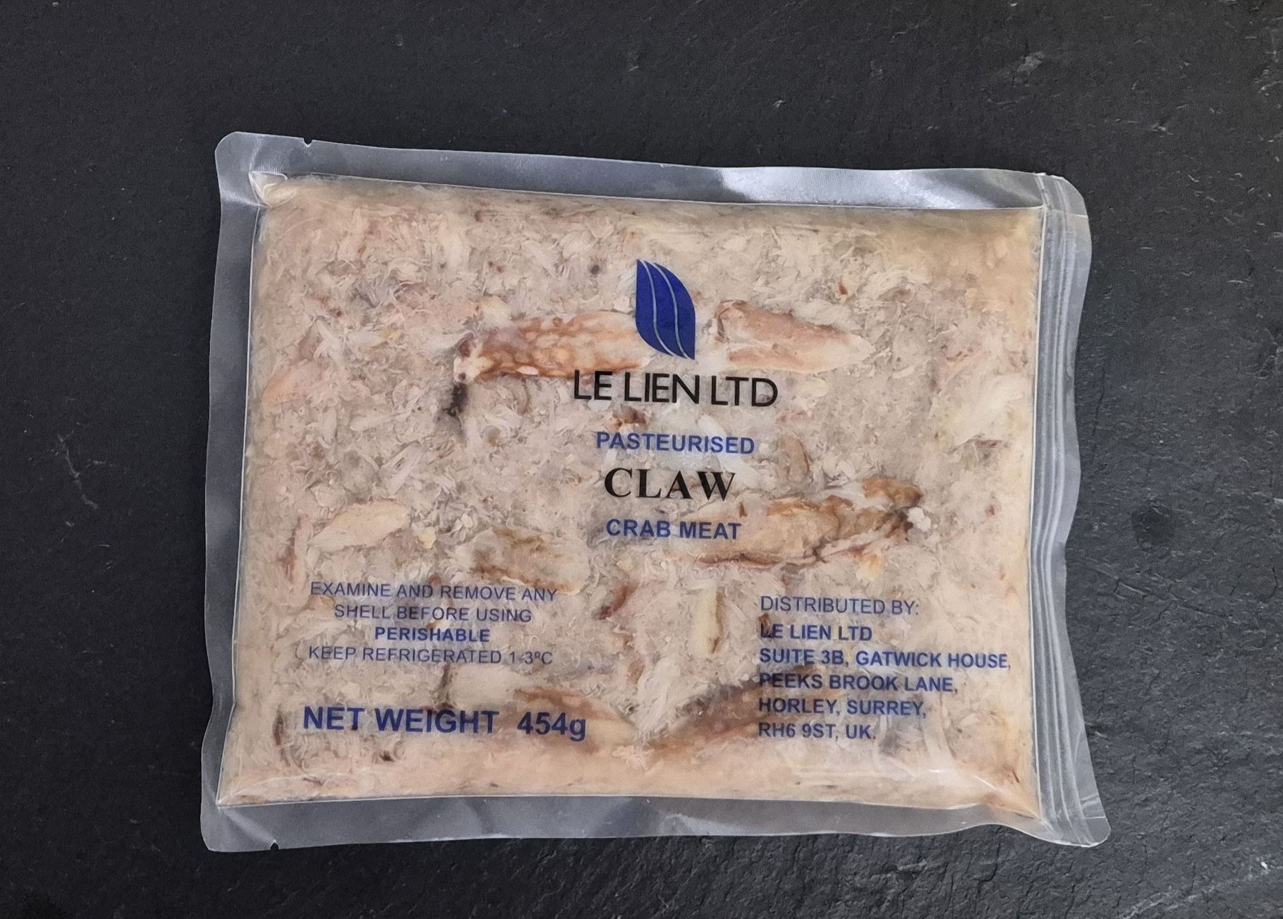 Pasteurised Crab Claw Meat