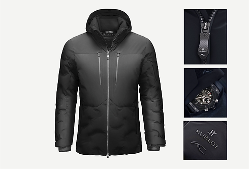 Bild einer Skijacke der Marke Kjus X Hublot für Product Design
