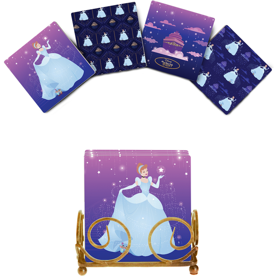 Ashley Taylor artwork on coasters