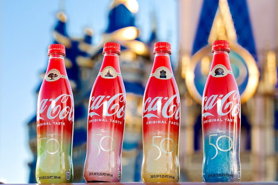 New Coca-Cola Bottles for the 50th Anniversary of Walt Disney World
