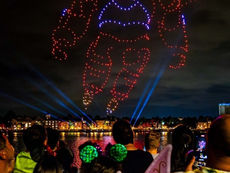 “Disney Dreams That Soar Presented by AT&T” Nighttime Drone Show Takes Flight Above Disney Springs!