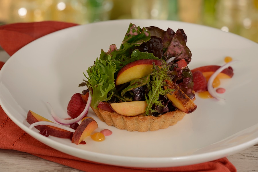 Florida Peach and Raspberry Salad