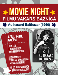 MOVIE NIGHT APRIL 24TH 6PM