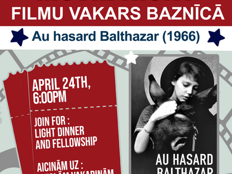 MOVIE NIGHT APRIL 24TH 6PM