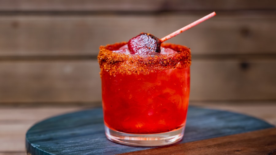 Watermelon Candy Cocktail form the Festival of Holidays 2022 at Disneyland Resort