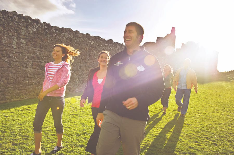 Adventures by Disney guide with guests