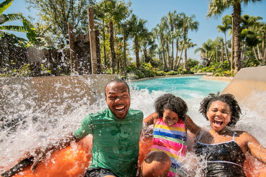 Family at Disney’s Typhoon Lagoon Water Park